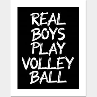 real boys play volleyball Posters and Art